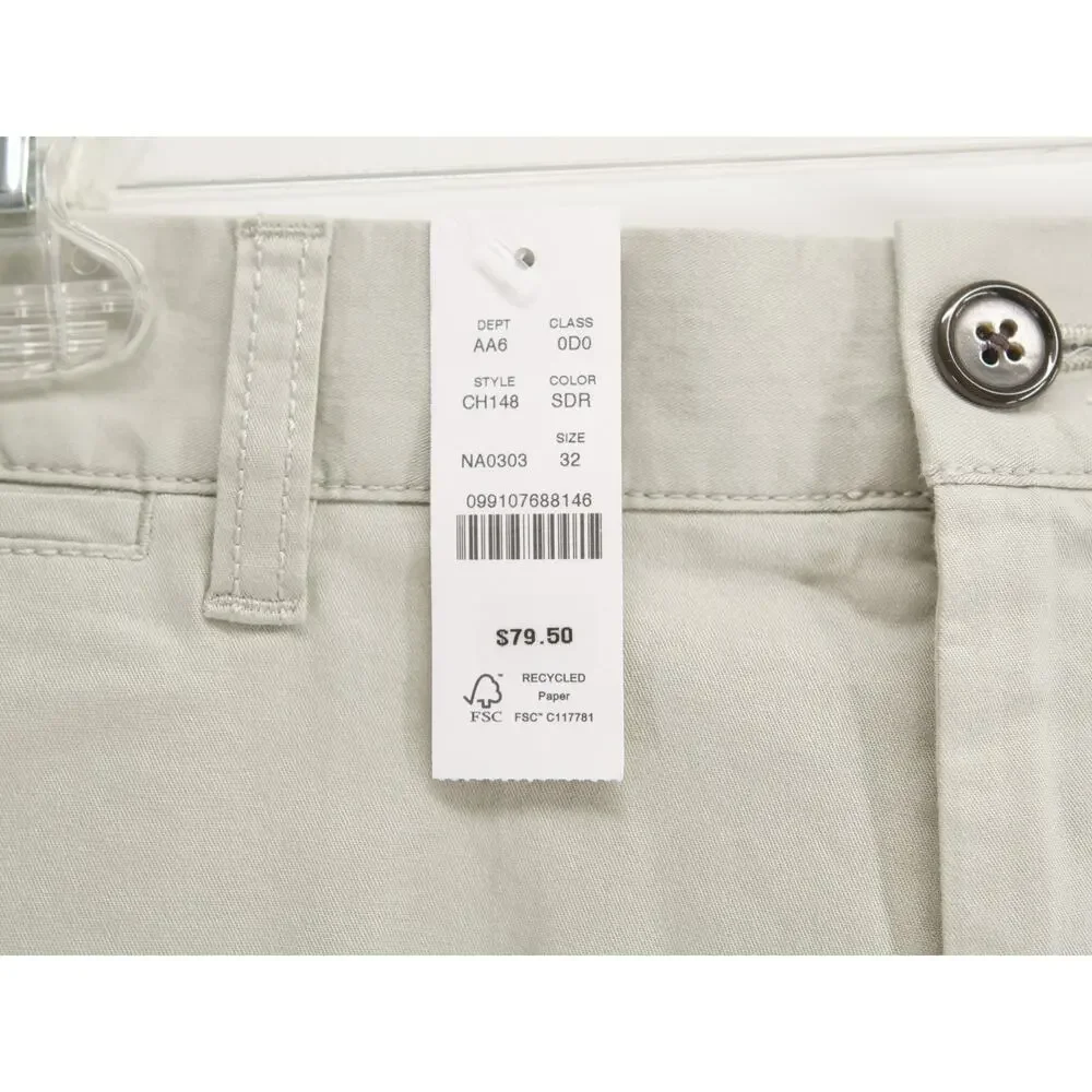 J. Crew Portsider NWT Stretch Chino Shorts Men's 32 Off White 7